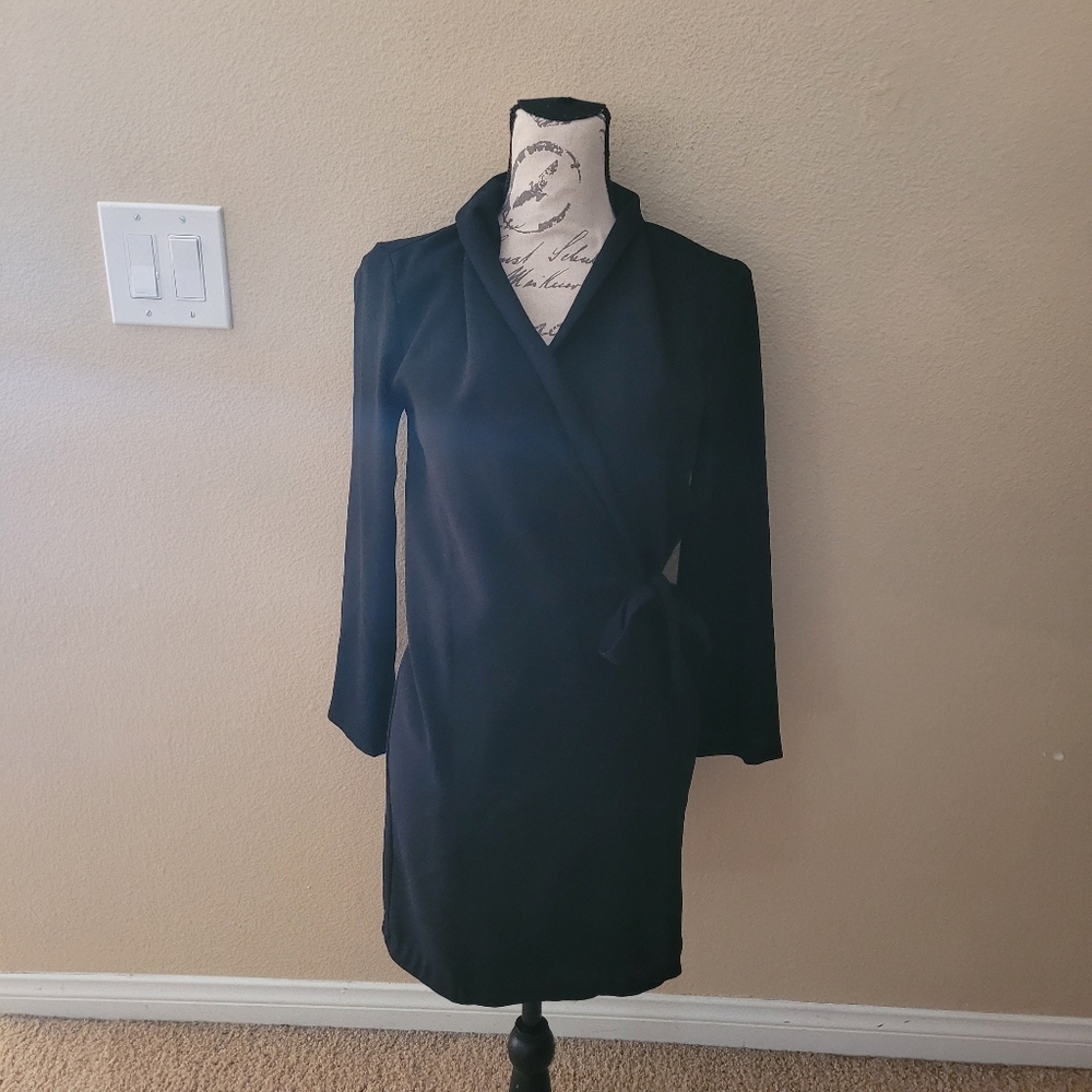Zara Wrap LS Wrap Dress